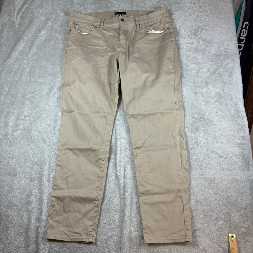 Lucky Brand Pants Mens 40x32 121 Slim‎ Straight Tan Khaki Stretch